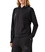 Karen Kane Petite Size Soft Modal Knit Embellish Hoodie Long Sleeve Pullover Coordinating Sweatshirt - Image 3
