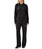 Karen Kane Petite Size Soft Modal Knit Embellish Hoodie Long Sleeve Pullover Coordinating Sweatshirt - Image 4