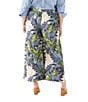 Karen Kane Plus Size Coordinating Island Palms Drawstring Ankle Pants - Image 2