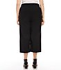 Color:Black - Image 2 - Plus Size Cropped Pull-On Pants