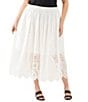 Karen Kane Plus Size Cut-Out Embroidery Pull-On Midi Skirt - Image 1