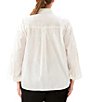 Karen Kane Plus Size Embroidered Palm Tree Button-Front Shirt - Image 2