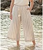 Karen Kane Plus Size Embroidered Stripe Wide Leg Pull-On Coordinating Pants - Image 4