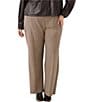 Karen Kane Plus Size Emily Check Stretch Woven Straight Leg Pants - Image 1
