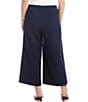Karen Kane Plus Size High-Rise Cropped Wide-Leg Pull-On Pants, Color:Navy - Image 2