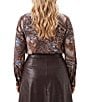 Karen Kane Plus Size Patchwork Twill Bow Neck Long Sleeve Top - Image 2