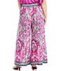 Karen Kane Plus Size Printed Wide Leg Pull-On Pants, Color:Print - Image 2