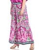 Karen Kane Plus Size Printed Wide Leg Pull-On Pants, Color:Print - Image 3