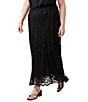 Karen Kane Plus Size Stretch Floral Lace A-Line Midi Skirt - Image 3