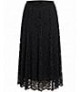 Karen Kane Plus Size Stretch Floral Lace A-Line Midi Skirt - Image 5