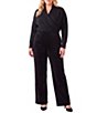 Karen Kane Plus Size Velvet Ribbed High Rise Wide Leg Pull-On Pants - Image 3