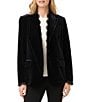 Karen Kane Plush Velvet Open Lapel Long Sleeve Jacket - Image 1