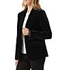 Karen Kane Plush Velvet Open Lapel Long Sleeve Jacket - Image 3
