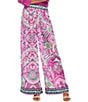 Karen Kane Printed Wide-Leg Pull-On Pants, Color:Print - Image 1