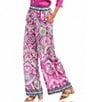 Karen Kane Printed Wide-Leg Pull-On Pants, Color:Print - Image 3