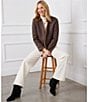 Karen Kane Reversible Faux Fur Open Front Jacket, Color:Brown - Image 4
