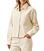 Karen Kane Soft Corduroy Peal Embellish Point Collar Long Sleeves Button Front Coordinating Top - Image 3