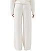 Karen Kane Soft Modal Knit Embellished High Rise Wide Pull-On Coordinating Sweatpants - Image 2