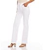 Color:White - Image 3 - Stretch Slim Wide-Leg Denim Jeans