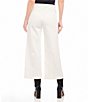Karen Kane Subtle Texture Solid High Waist Wide-Leg Pintuck Pull-On Pants, Color:Off White - Image 2