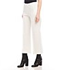 Karen Kane Subtle Texture Solid High Waist Wide-Leg Pintuck Pull-On Pants, Color:Off White - Image 3