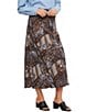 Karen Kane Twill Patchwork Print Midi Skirt - Image 3