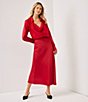 Karen Kane Woven Satin Collared Cowl Neck Long Sleeve Coordinating Top - Image 4