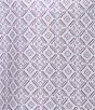 Color:Diamond Geo - Image 3 - Short Sleeve Henley Diamond Petal Geo Print Knit Capri Pajama Set