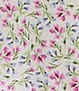 Color:Ditsy Pop - Image 3 - Short Sleeve Notch Collar Knit Ditsy Floral Print Pajama Set
