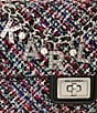 Color:Black/Jewel Combo - Image 4 - Tweed Agyness Shoulder Bag