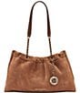 KARL LAGERFELD PARIS Amandine Suede Shoulder Bag - Image 1
