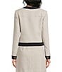 KARL LAGERFELD PARIS Boucle Round Collar Long Sleeve Coordinating Jacket - Image 2