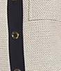 KARL LAGERFELD PARIS Boucle Round Collar Long Sleeve Coordinating Jacket - Image 4