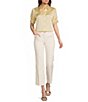 KARL LAGERFELD PARIS Bow Pocket Wide Leg Pants - Image 3