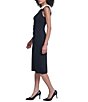 KARL LAGERFELD PARIS Bow Shoulder Dress - Image 3