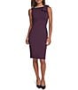 KARL LAGERFELD PARIS Bow Shoulder Sheath Dress - Image 1