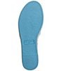 Color:Baltic Blue - Image 5 - Caine Leather Beaded Logo Espadrille Slide Sandals