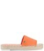 Color:Apricot - Image 2 - Carsten Leather Chunky Espadrille Slide Sandals