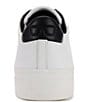 Color:Bright White/Black - Image 3 - Cason Leather Logo Lace-Up Sneakers