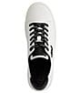Color:Bright White/Black - Image 4 - Cason Leather Logo Lace-Up Sneakers
