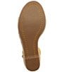 Color:Gold Fusion - Image 5 - Catalyna Suede Espadrille Wedge Sandals