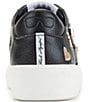 Color:Black/White - Image 3 - Cate Pins Leather Sneakers