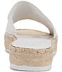 Color:Bright White - Image 3 - Cherie Leather Logo Chunky Espadrille Slide Sandals
