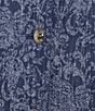 KARL LAGERFELD PARIS Coordinating Denim Damask Point Collar Long Sleeve Cropped Jacket, Color:Medium Wash Denim - Image 5