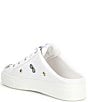 Color:Bright White - Image 5 - Cordelia Leather Pin Sneaker Mules