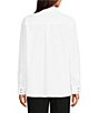 KARL LAGERFELD PARIS Crystal Bow Poplin Point Collar Button Front Blouse - Image 6