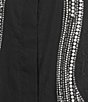 KARL LAGERFELD PARIS Crystal Bow Poplin Point Collar Button Front Blouse - Image 4