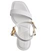 Color:Bright White - Image 4 - Cybil Leather Ankle Strap Sandals