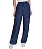 KARL LAGERFELD PARIS Drawstring Wide Leg Pants - Image 5