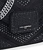 Color:Black - Image 4 - Fleur Rhinestone Small Crossbody Bag